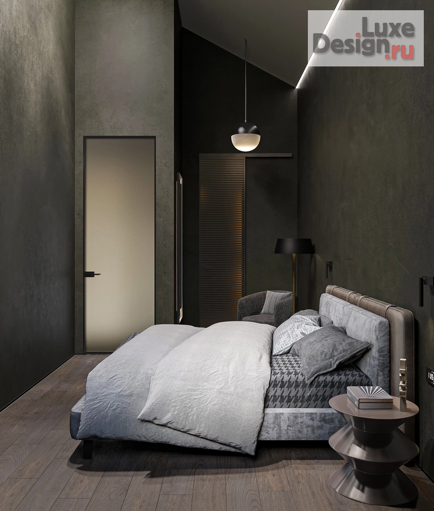 Дизайн интерьера загородного дома "Брутальность с характером" (фото 3)