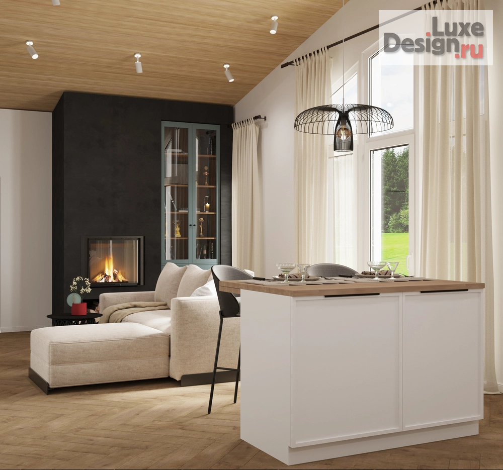 Дизайн интерьера загородного дома "Проект «Дом с борзыми»" (фото 4) от дизайнера Дадонова Лусине LDDISI Дизайн интерьера Дизайн интерьера загородного дома "Проект «Дом с борзыми»" (фото 4)