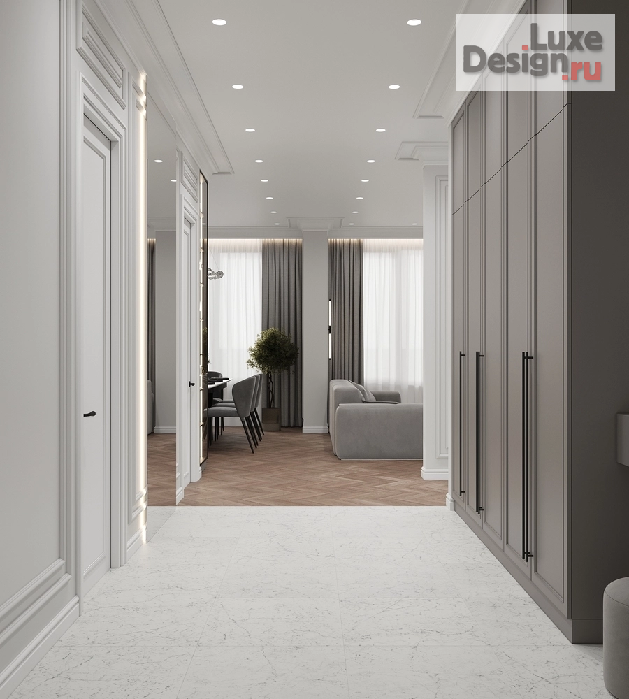 Дизайн интерьера трехкомнатной квартиры "КВАРТИРА 96 кв.м в ЖК Сердце Столицы в Москве" (фото 11)