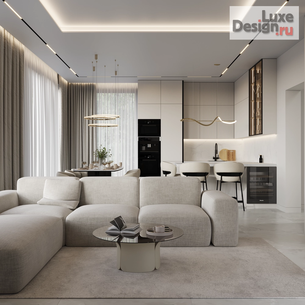 Дизайн интерьера частного дома "ДОМ 197 кв.м в КП Охта Ривер в Санкт-Петербурге" (фото 6)