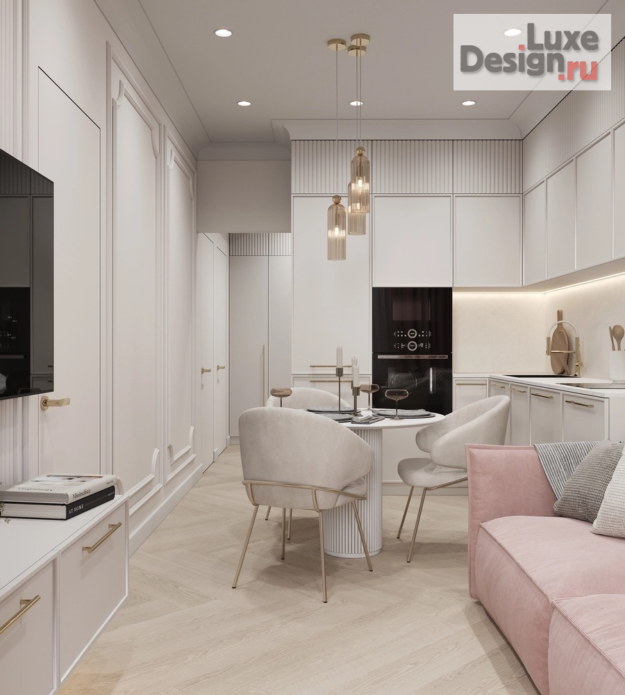 Дизайн интерьера двухкомнатной квартиры "КВАРТИРА 53 кв.м в ЖК Parkolovo в Санкт-Петербурге" (фото 4)