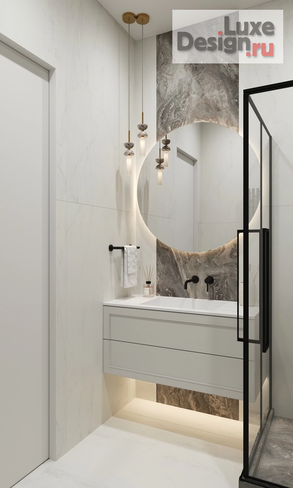 Дизайн интерьера трехкомнатной квартиры "КВАРТИРА 96 кв.м в ЖК Сердце Столицы в Москве" (фото 36)