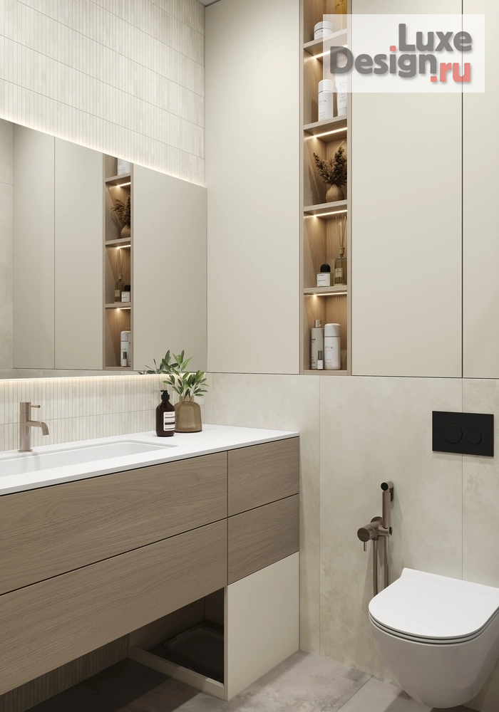 Дизайн интерьера трехкомнатной квартиры "КВАРТИРА 82 кв.м в ЖК Crystal в Москве" (фото 22)