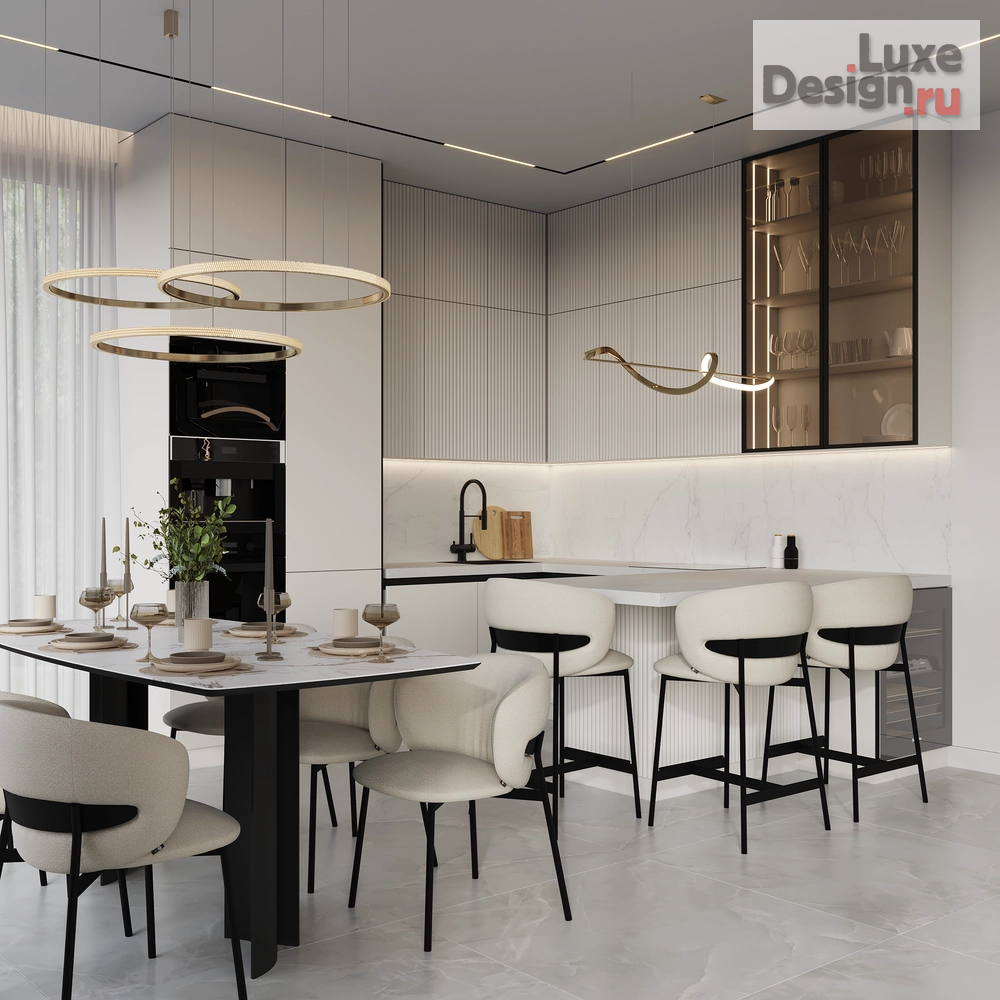 Дизайн интерьера частного дома "ДОМ 197 кв.м в КП Охта Ривер в Санкт-Петербурге" (фото 12)