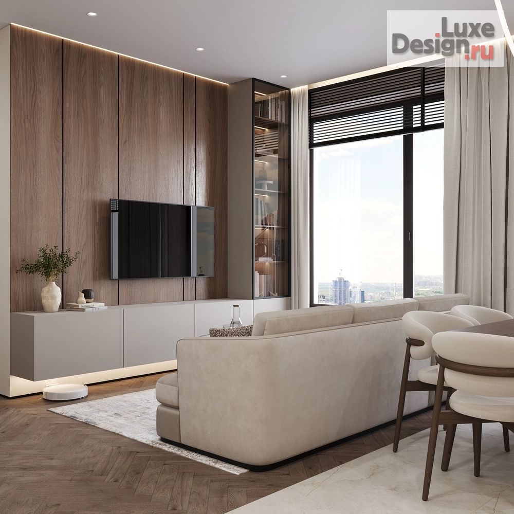 Дизайн интерьера трехкомнатной квартиры "КВАРТИРА 82 кв.м в ЖК Crystal в Москве" (фото 7)