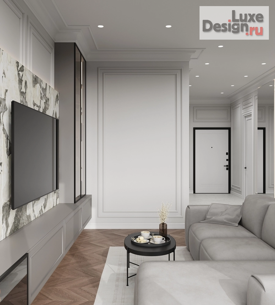 Дизайн интерьера трехкомнатной квартиры "КВАРТИРА 96 кв.м в ЖК Сердце Столицы в Москве" (фото 7)