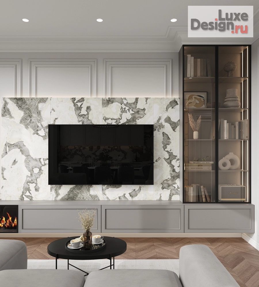 Дизайн интерьера трехкомнатной квартиры "КВАРТИРА 96 кв.м в ЖК Сердце Столицы в Москве" (фото 9)