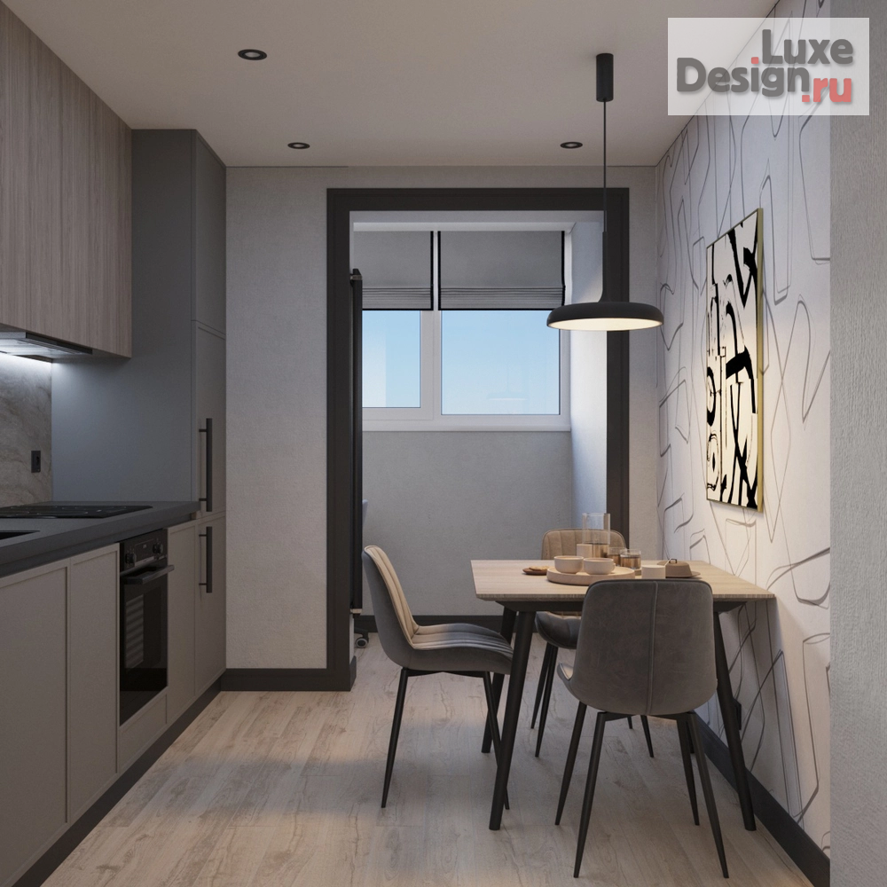 Дизайн интерьера однокомнатной квартиры "Интерьер однокомнатной квартиры г. Самара, ул. Георгия Митерева" (фото 7)