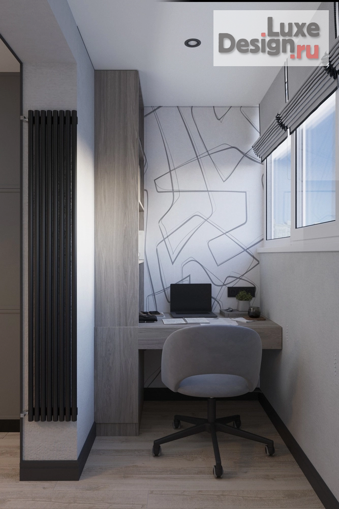 Дизайн интерьера однокомнатной квартиры "Интерьер однокомнатной квартиры г. Самара, ул. Георгия Митерева" (фото 10)