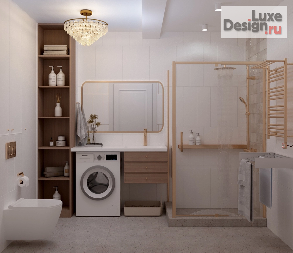 Дизайн интерьера трехкомнатной квартиры "Интерьер трехкомнатной квартиры в ЖК Волжские огни" (фото 20)