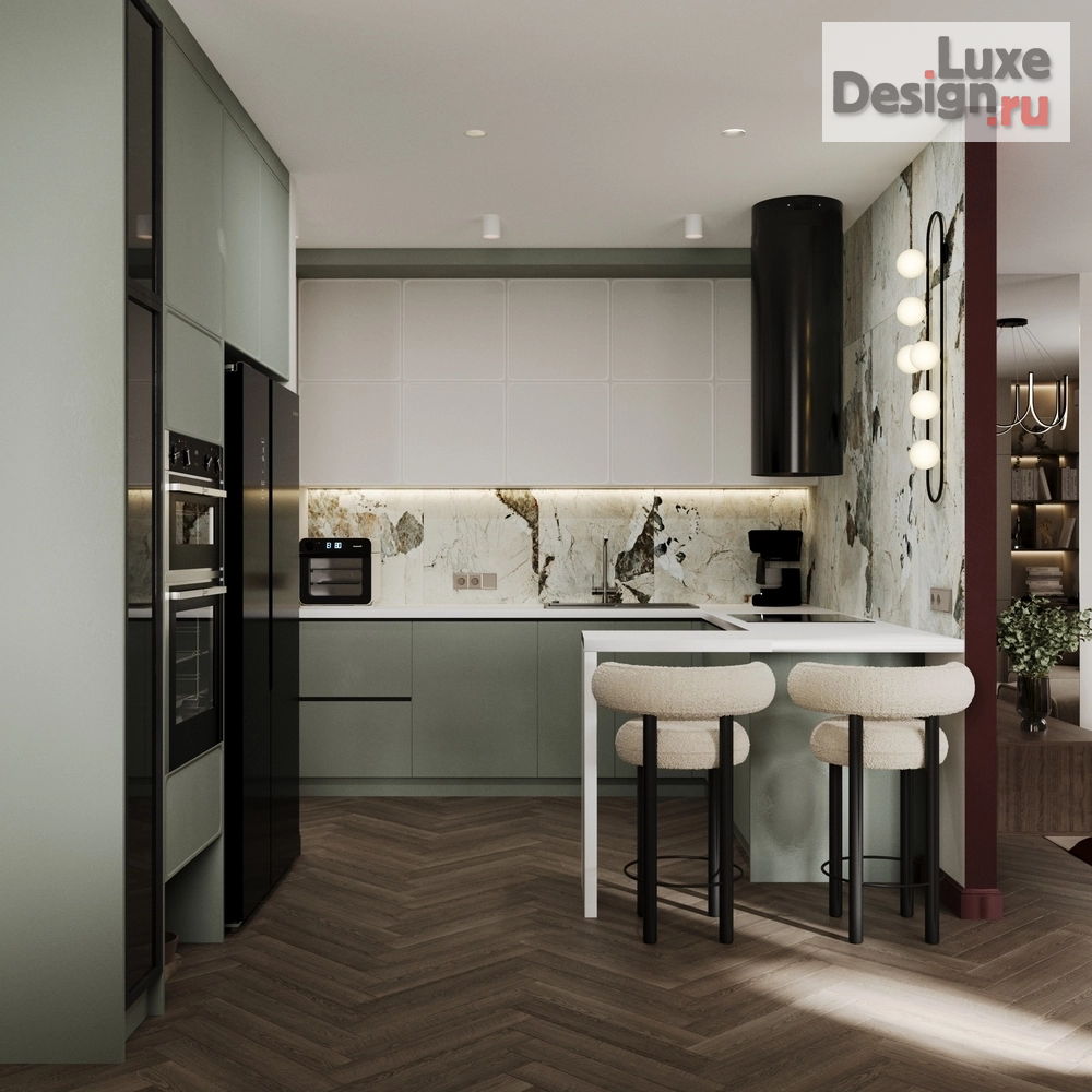 Дизайн интерьера трехкомнатной квартиры "ЖК Зеленый Квартал в г. Самара" (фото 1)