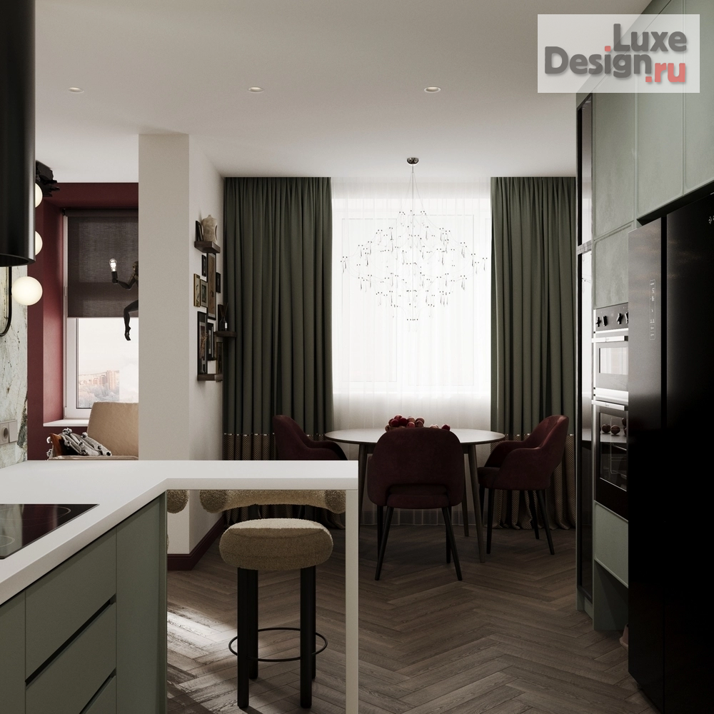 Дизайн интерьера трехкомнатной квартиры "ЖК Зеленый Квартал в г. Самара" (фото 19)