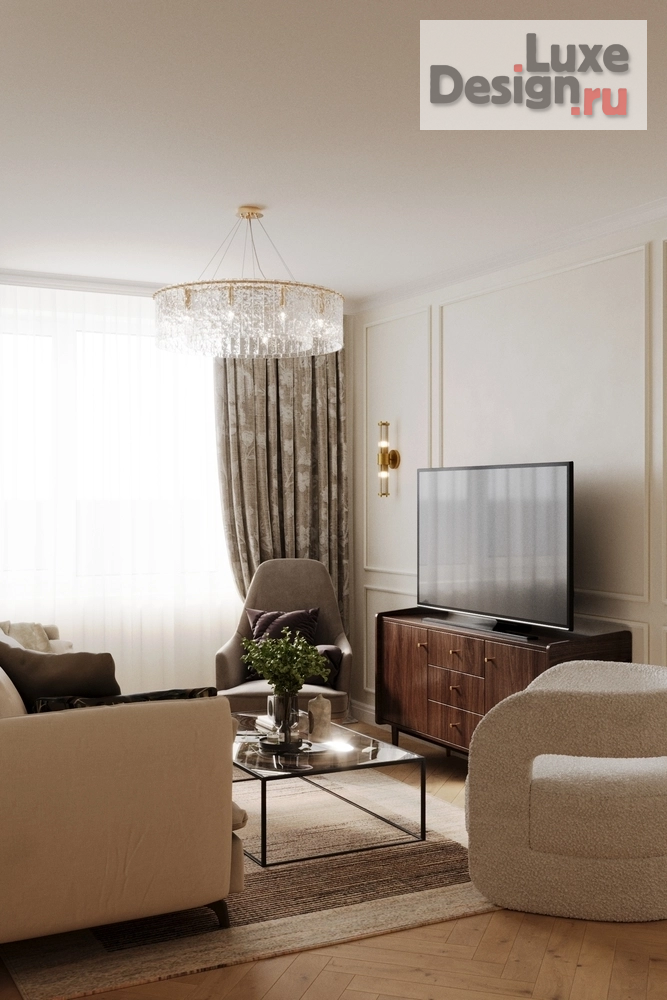 Дизайн интерьера трехкомнатной квартиры "Интерьер трехкомнатной квартиры в ЖК Волжские огни" (фото 16)