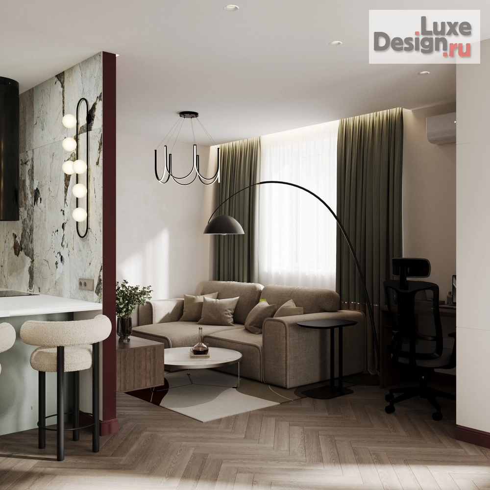 Дизайн интерьера трехкомнатной квартиры "ЖК Зеленый Квартал в г. Самара" (фото 26)