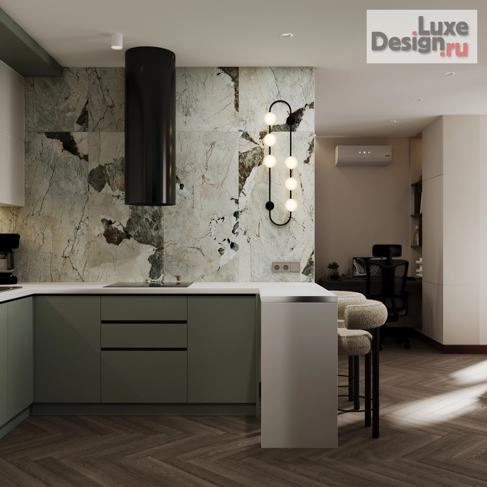 Дизайн интерьера трехкомнатной квартиры "ЖК Зеленый Квартал в г. Самара" (фото 22)