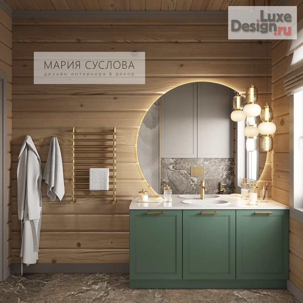 Дизайн интерьера загородного дома "Дизайн-проект частного дома из бруса" (фото 2) от дизайнера Суслова Мария Дизайн интерьера загородного дома "Дизайн-проект частного дома из бруса" (фото 2)
