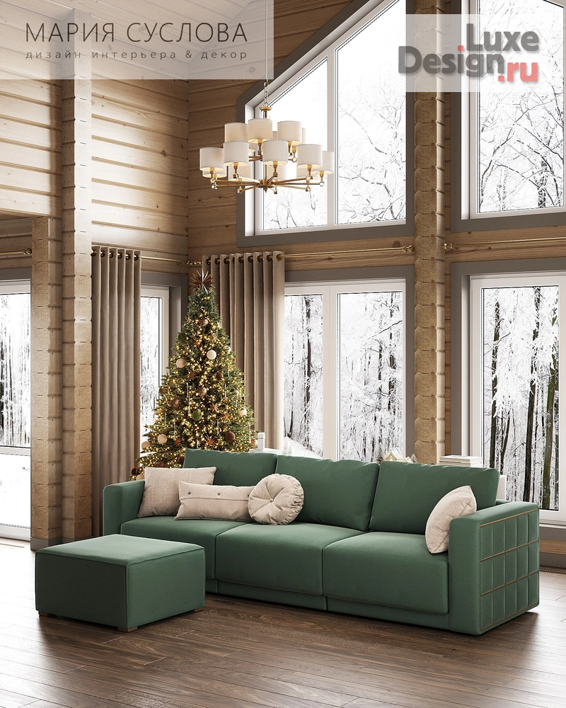 Дизайн интерьера загородного дома "Дизайн-проект частного дома из бруса" (фото 6) от дизайнера Суслова Мария Дизайн интерьера загородного дома "Дизайн-проект частного дома из бруса" (фото 6)