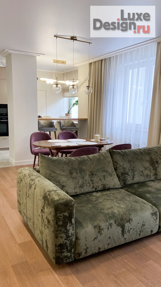 Дизайн интерьера трехкомнатной квартиры "Дизайн квартиры в стиле неоклассика" (фото 15)