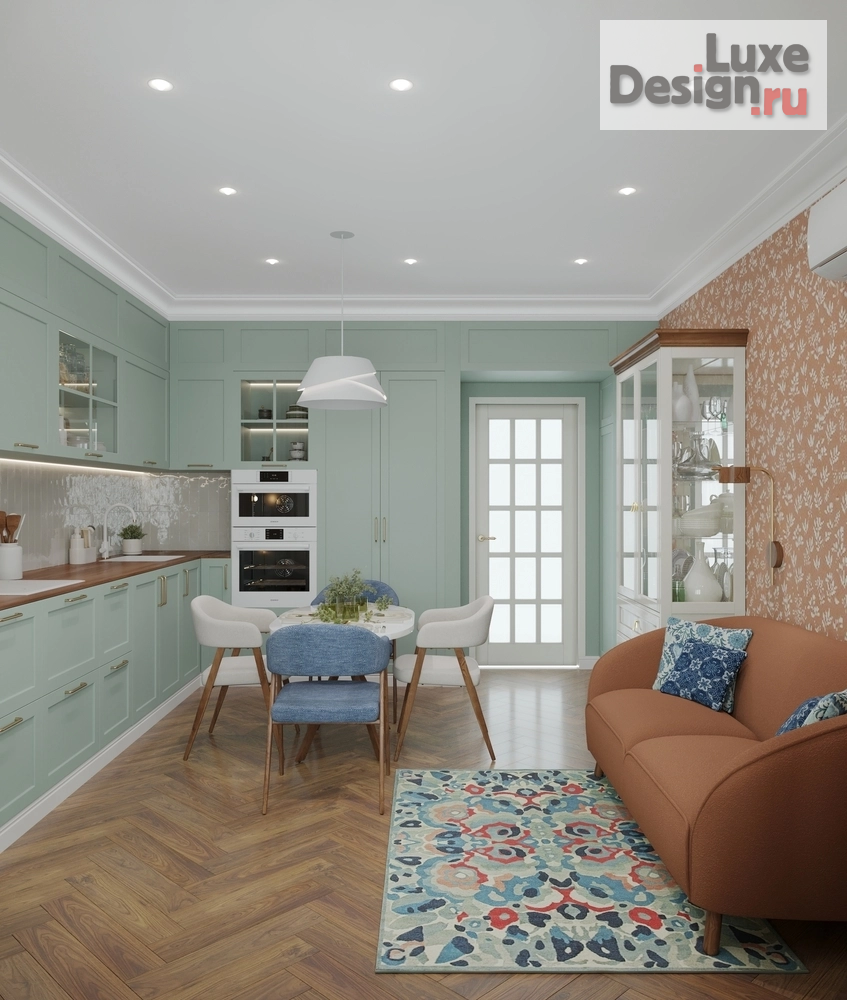 Дизайн интерьера квартиры "Классика советского кино в современном интерьере " (фото 4)