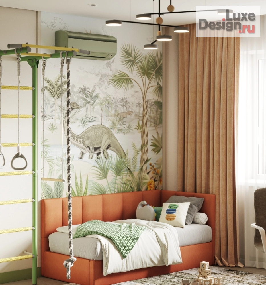 Дизайн интерьера детской "Яркая детская для первоклашки" (фото 2)