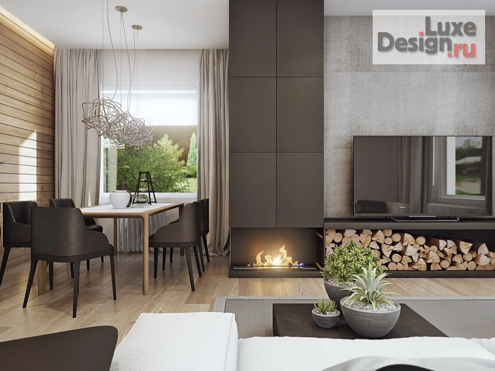 Дизайн интерьера коттеджа "Проект коттеджа в стиле лофт" (фото 1)