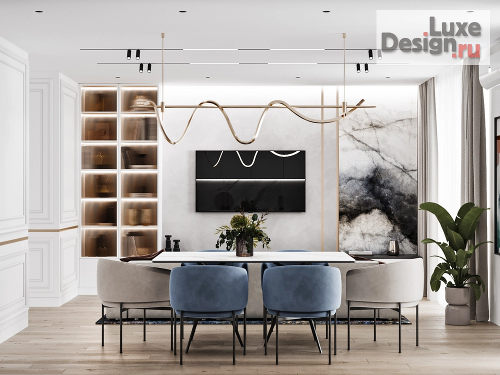 Дизайн интерьера трехкомнатной квартиры "Дизайн интерьера трехкомнатной квартиры "Дизайн квартиры ЖК На Троицкой"" (фото 4)