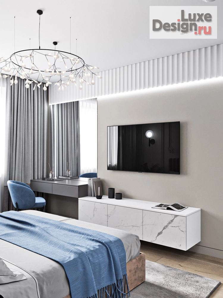 Дизайн интерьера трехкомнатной квартиры "Дизайн интерьера трехкомнатной квартиры "Дизайн квартиры ЖК На Троицкой"" (фото 35)