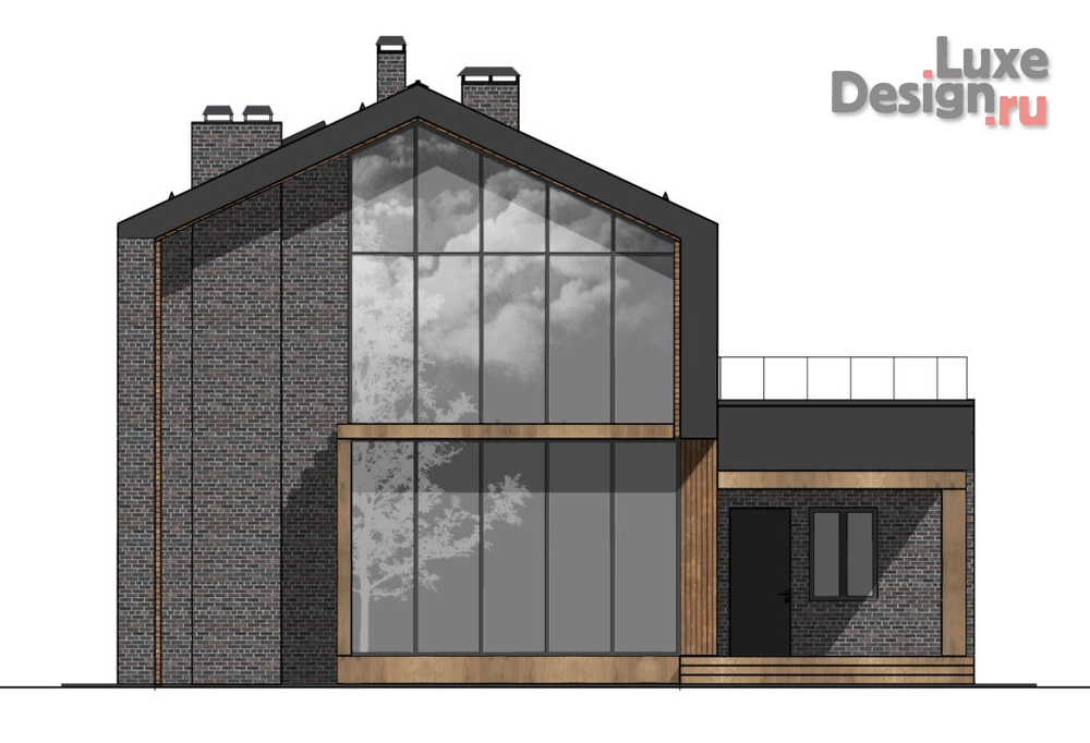 Частная архитектура "Дом в стиле Barn House барнхаус" (фото 3) от дизайнера Егерева Елена Частная архитектура "Дом в стиле Barn House барнхаус" (фото 3)