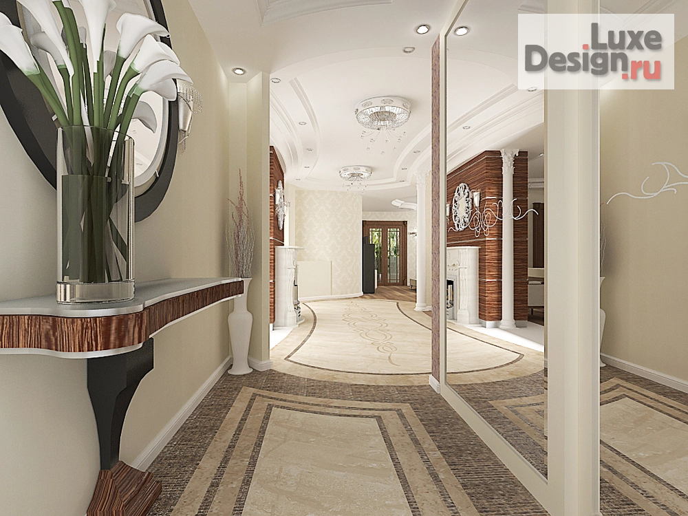 Дизайн интерьера трехкомнатной квартиры "Ар-деко стиль в интерьере" (фото 3)