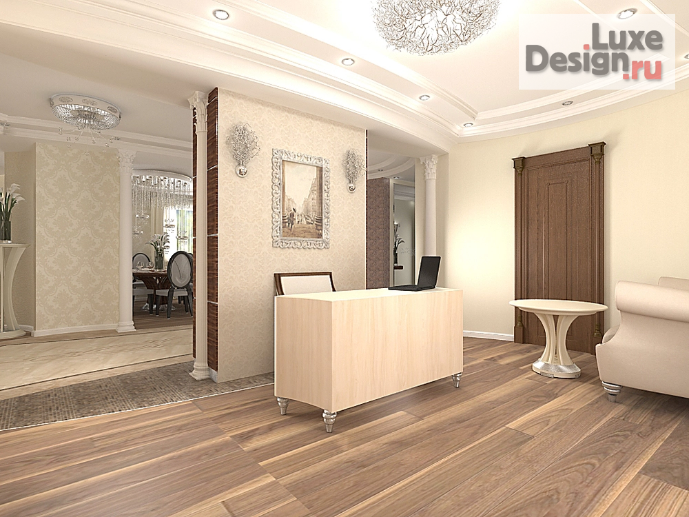 Дизайн интерьера трехкомнатной квартиры "Ар-деко стиль в интерьере" (фото 5)