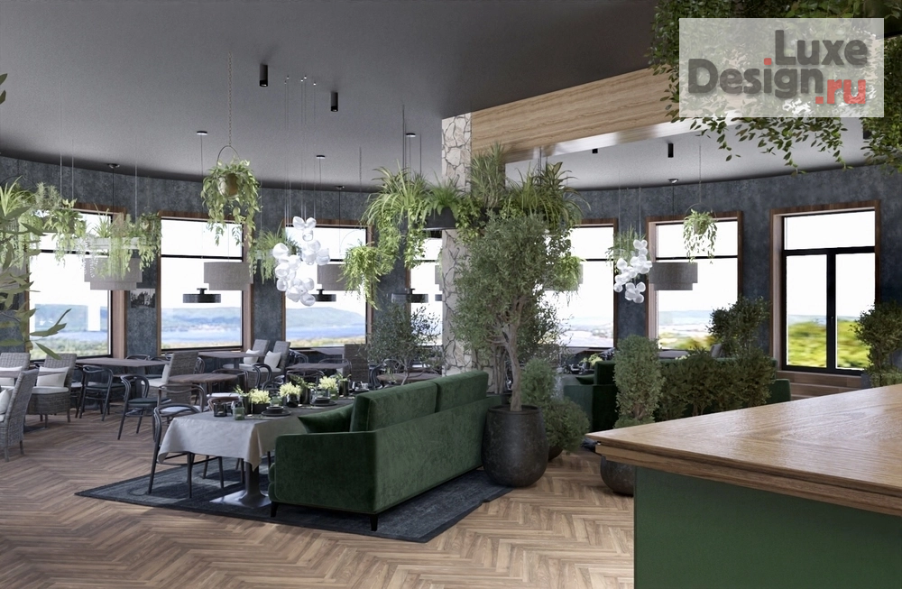 Дизайн интерьера ресторана "Ресторан Вертолетка в Самаре" (фото 7)