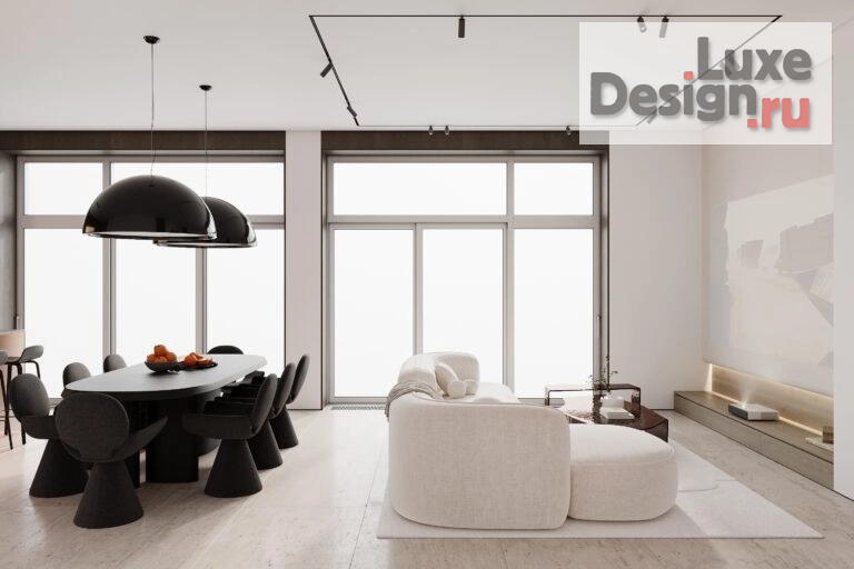 Дизайн интерьера загородного дома "Стиль минимализм в интерьере загородного дома в Москве" (фото 9)