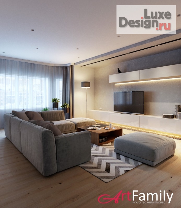 Дизайн интерьера четырехкомнатной квартиры "Проект квартиры 117 кв.м." (фото 6)