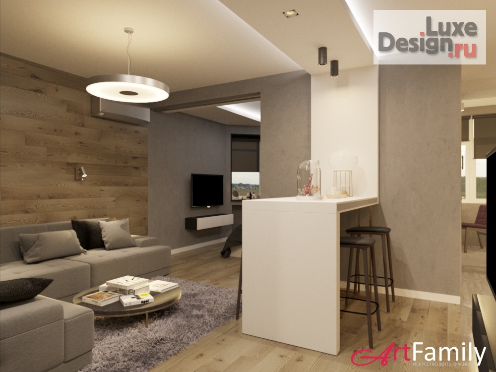 Дизайн интерьера двухкомнатной квартиры "Проект квартиры 46,7 кв.м." (фото 3)