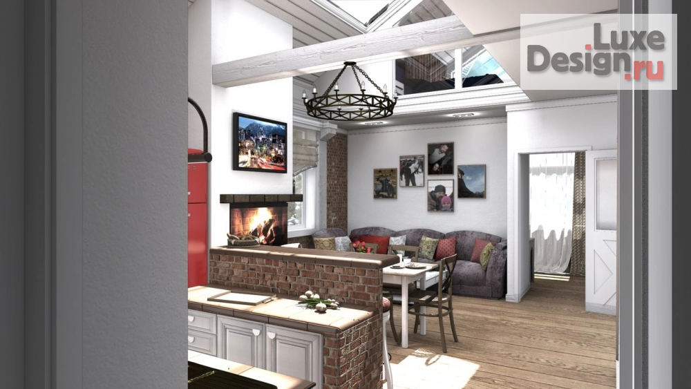 Дизайн интерьера загородного дома "Проект загородного дома" (фото 5)