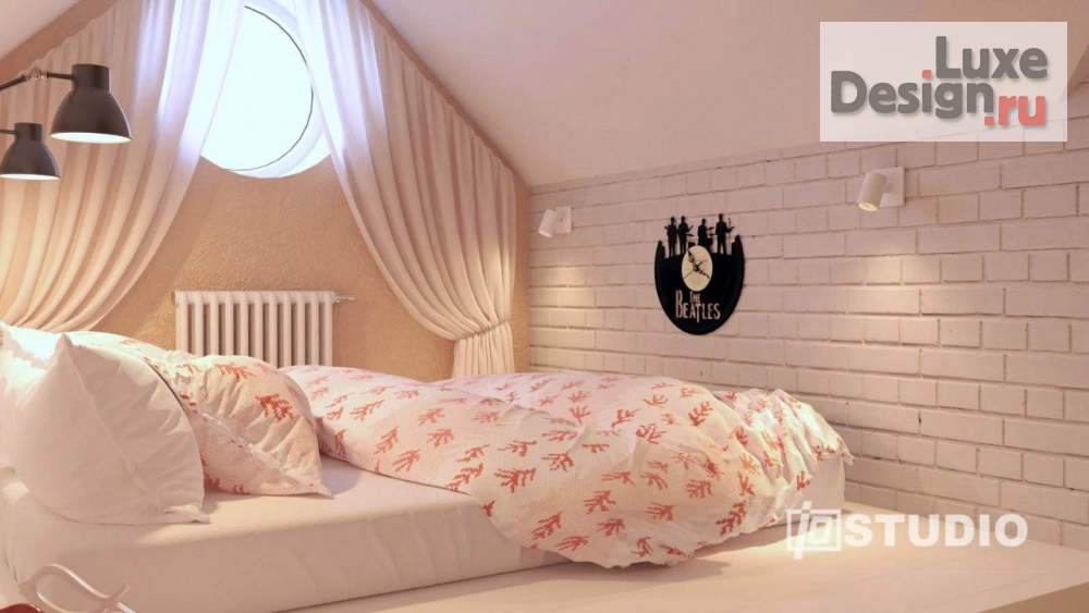 Дизайн интерьера мансарды "Проект мансарды в коттедже" (фото 4)