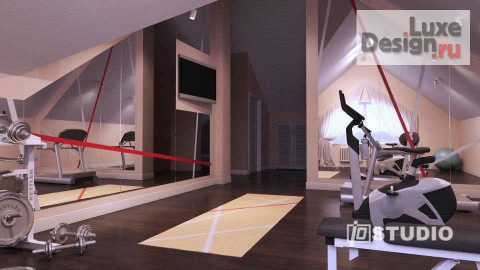 Дизайн интерьера мансарды "Проект мансарды в коттедже" (фото 9)