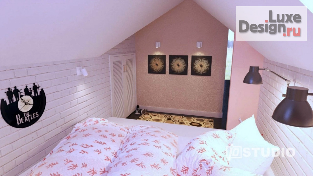 Дизайн интерьера мансарды "Проект мансарды в коттедже" (фото 7)