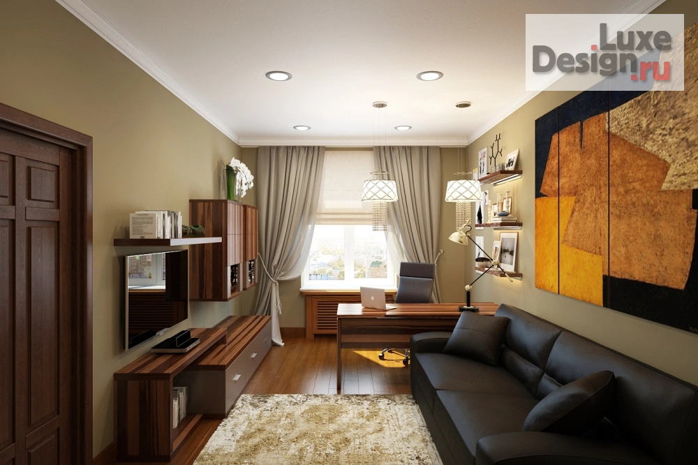 Дизайн интерьера однокомнатной квартиры "Дизайн-интерьера квартир и домов под ключ в Самаре" (фото 1)