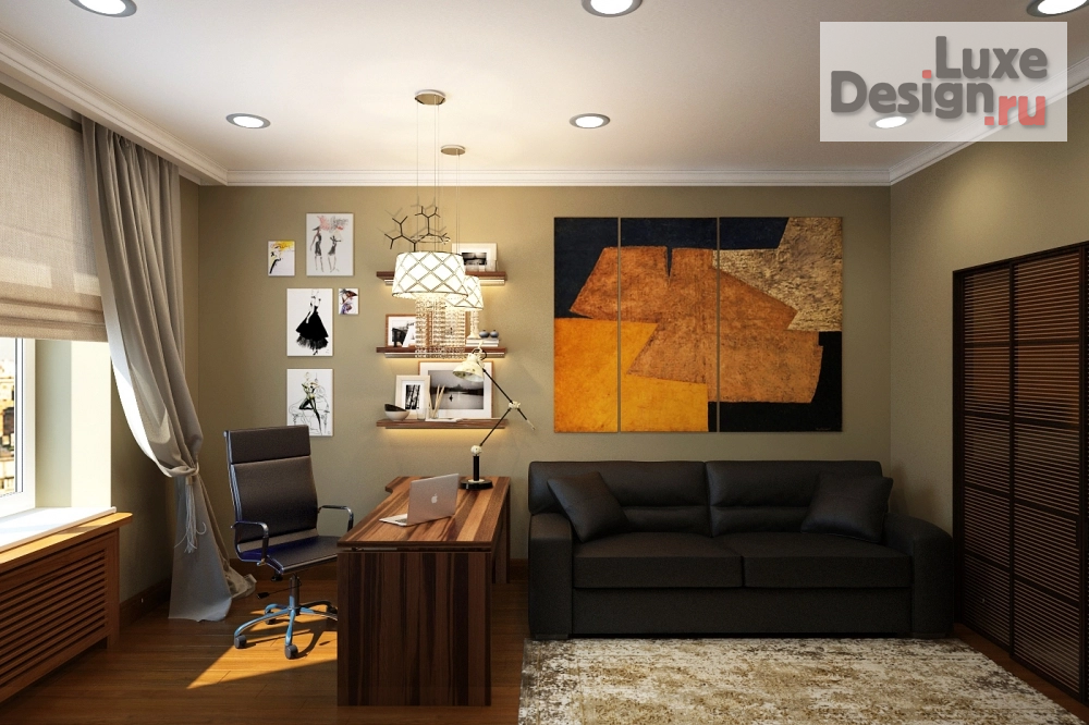 Дизайн интерьера однокомнатной квартиры "Дизайн-интерьера квартир и домов под ключ в Самаре" (фото 4)