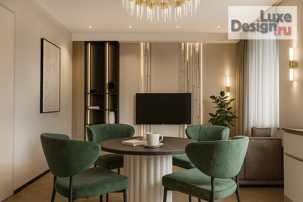 Дизайн интерьера трехкомнатной квартиры "ЖК Новая Самара" (фото 2)