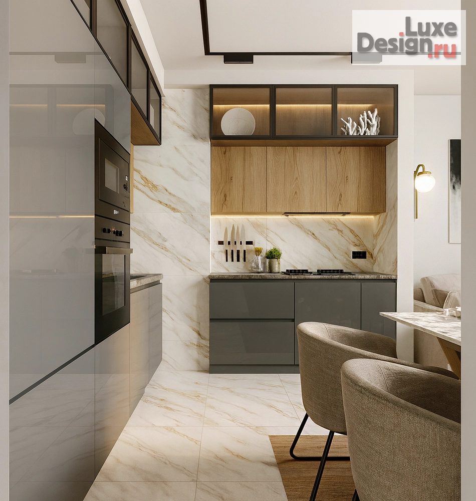 Дизайн интерьера квартиры "ЖК Галактика" (фото 3) от дизайнера Васильева Рина Дизайн интерьера квартиры "ЖК Галактика" (фото 3)