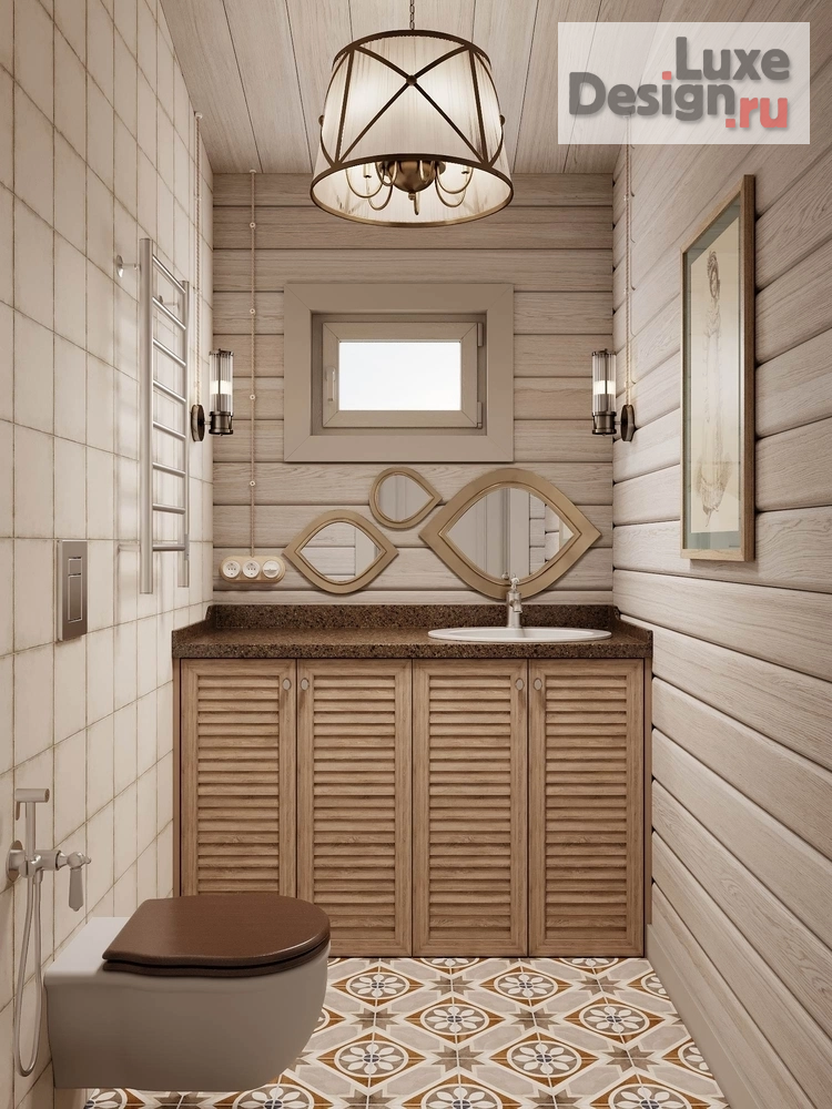 Дизайн интерьера загородного дома "Срубовой дом на Волге" (фото 31)