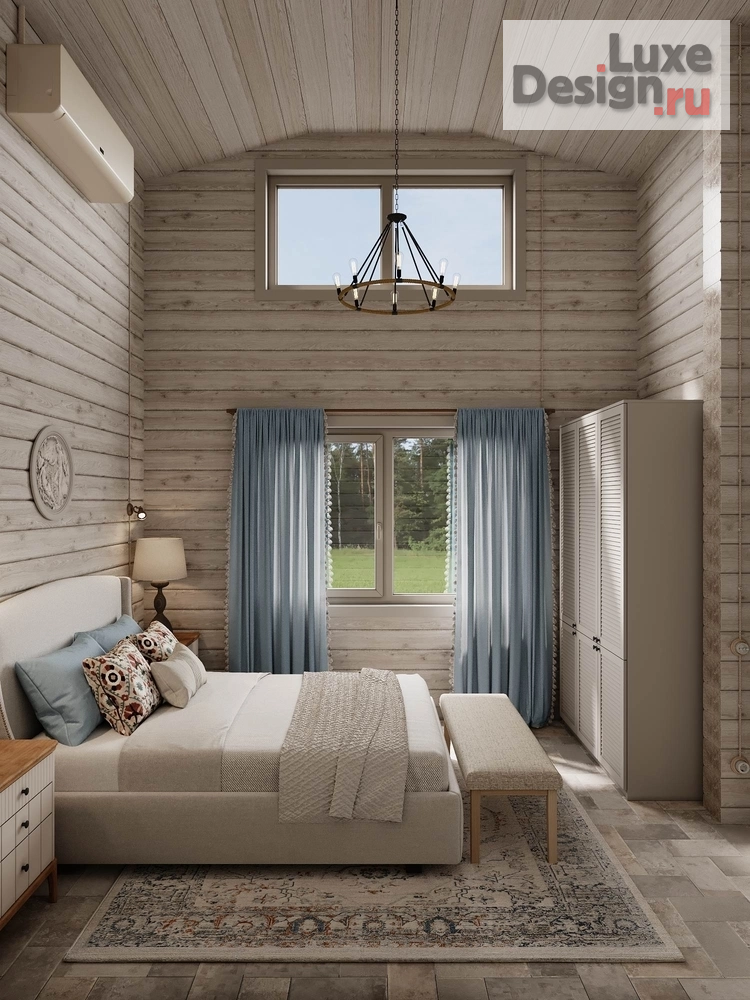 Дизайн интерьера загородного дома "Срубовой дом на Волге" (фото 19)