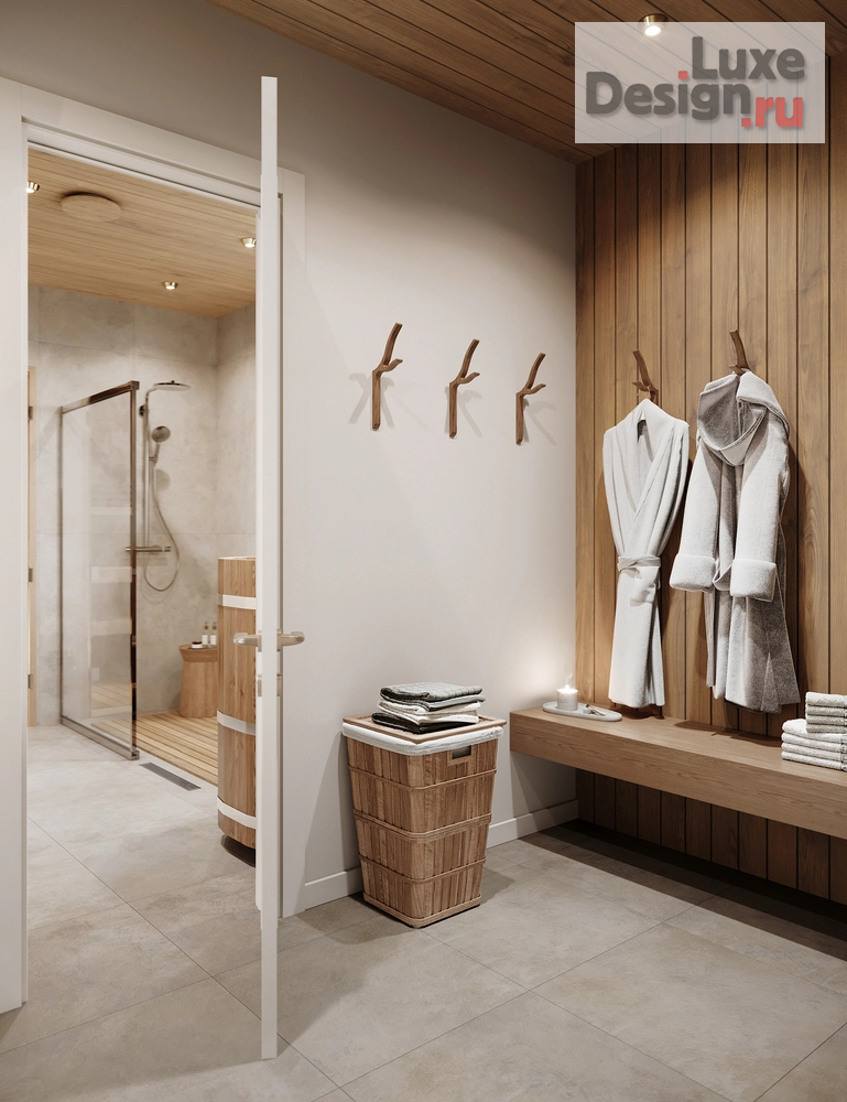 Дизайн интерьера бани "Баня в деревне" (фото 15)