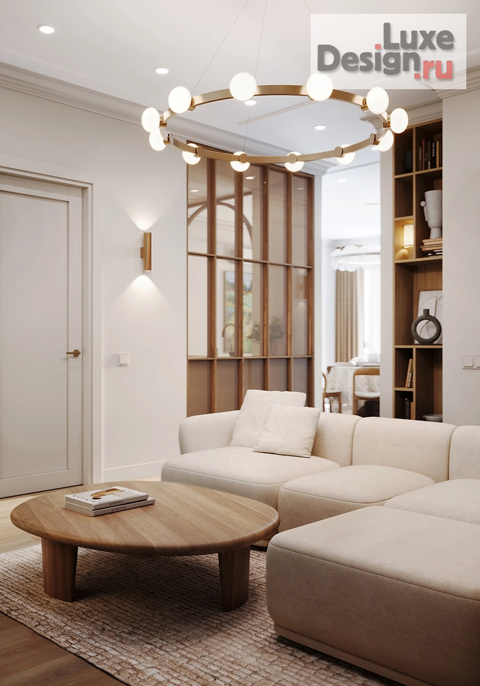 Дизайн интерьера двухкомнатной квартиры "Удобная квартира в уютных материалах" (фото 1)