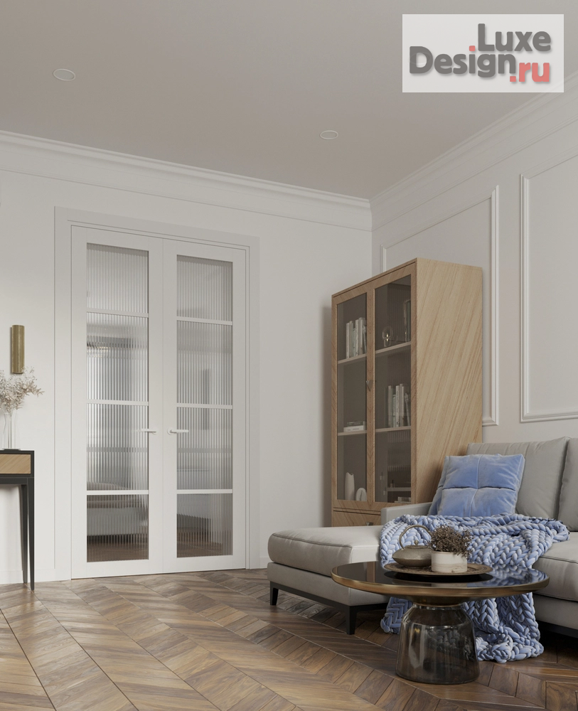 Дизайн интерьера двухкомнатной квартиры "Сталинка в современной классике" (фото 9)