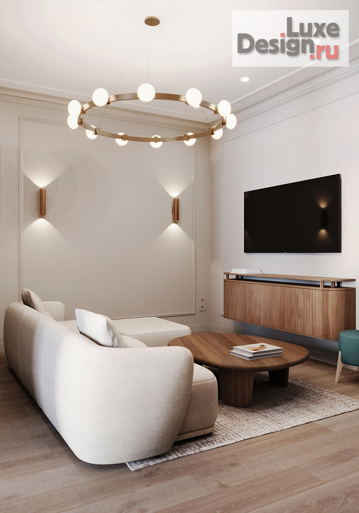 Дизайн интерьера двухкомнатной квартиры "Удобная квартира в уютных материалах" (фото 2)