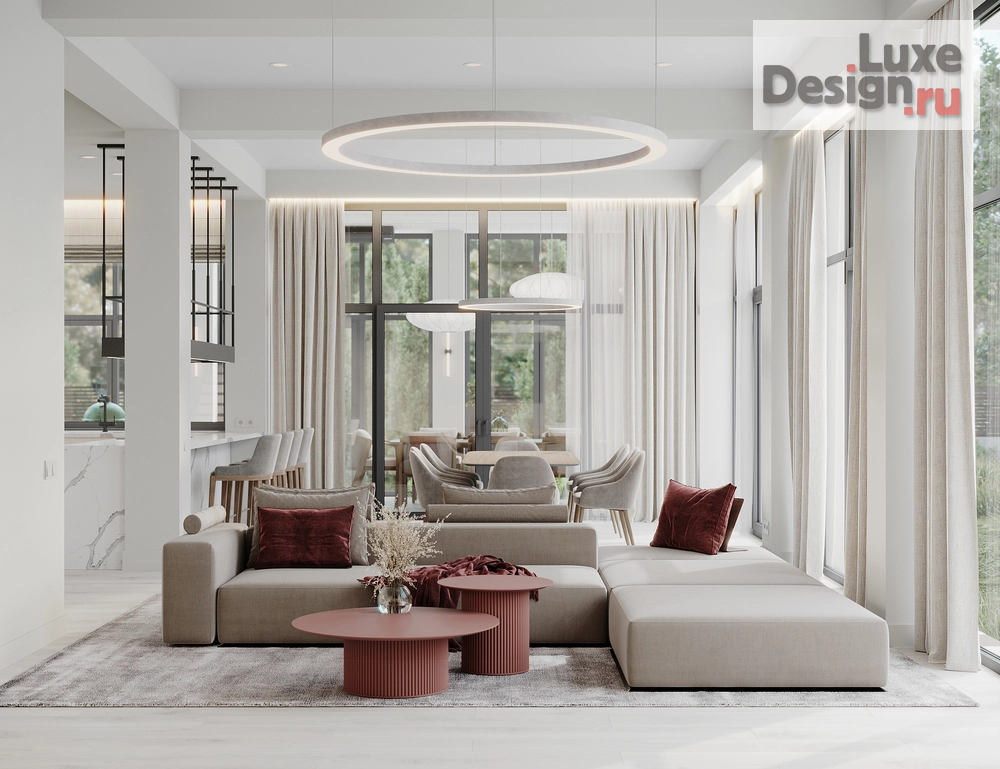 Дизайн интерьера коттеджа "Дом на просеке" (фото 7)