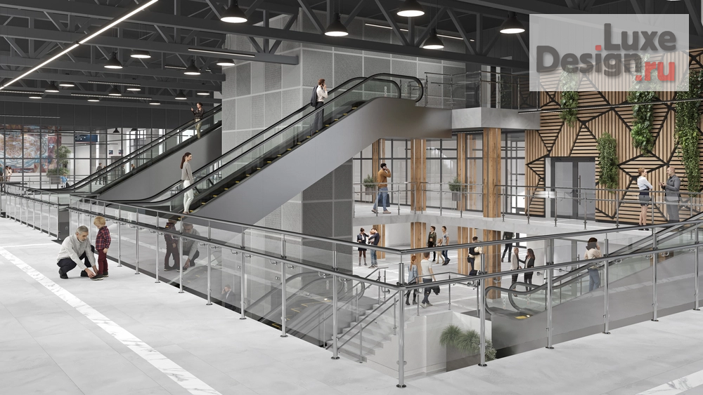 Дизайн интерьера торгового комплекса "Ж/Д Вокзал" (фото 1)